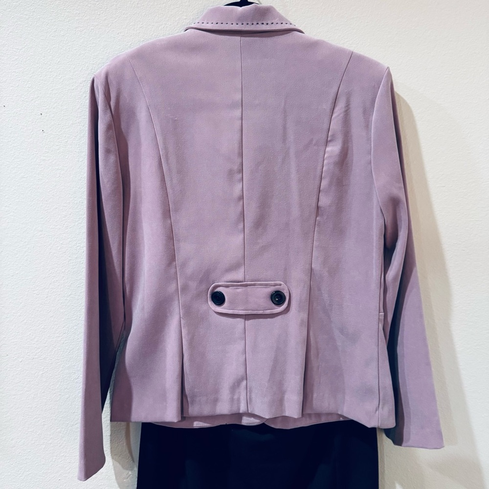 Two Piece Suit Lavender Blazer Sz 10 & Worthington Black Pencil Skirt Sz 10P - Picture 7 of 12
